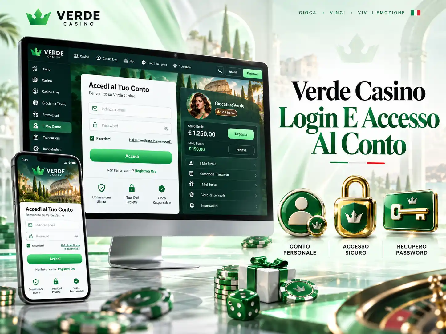 Verde Casino Login E Accesso Al Conto