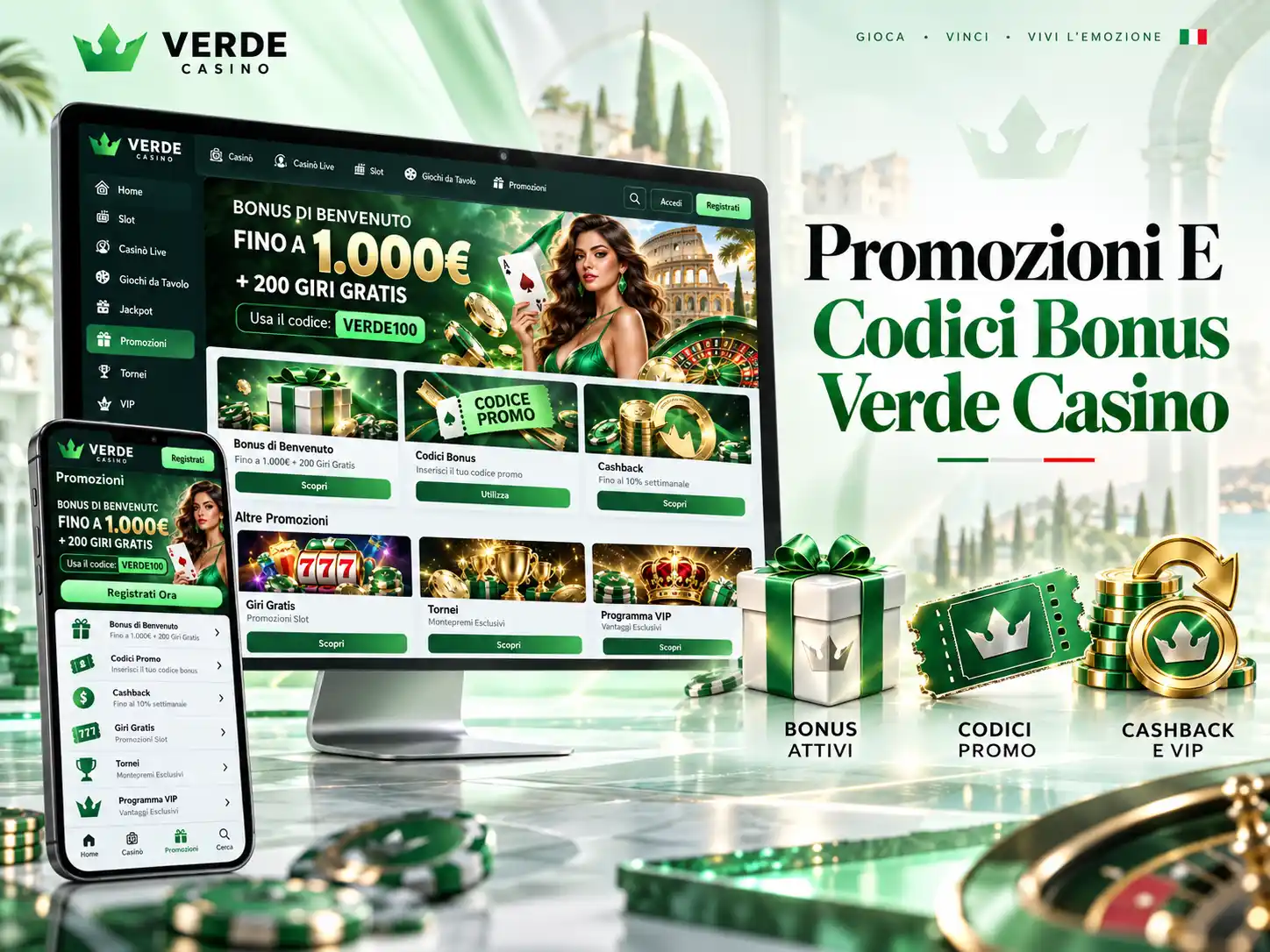 Promozioni E Codici Bonus Verde Casino