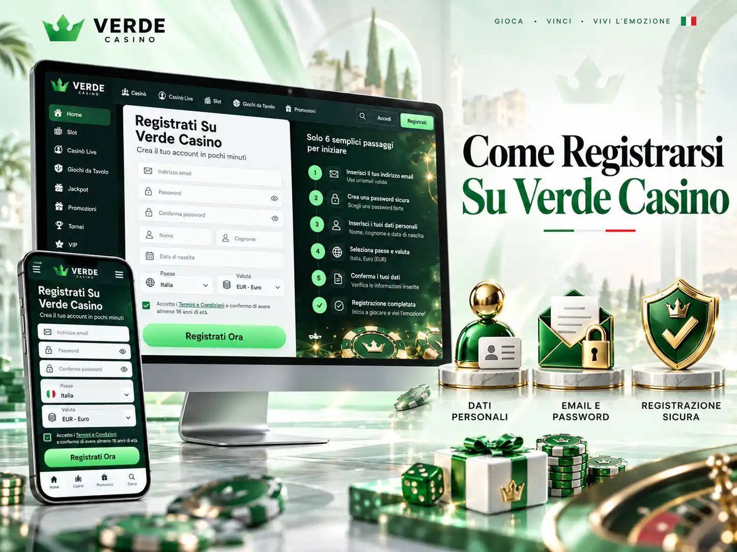 Come Registrarsi Su Verde Casino