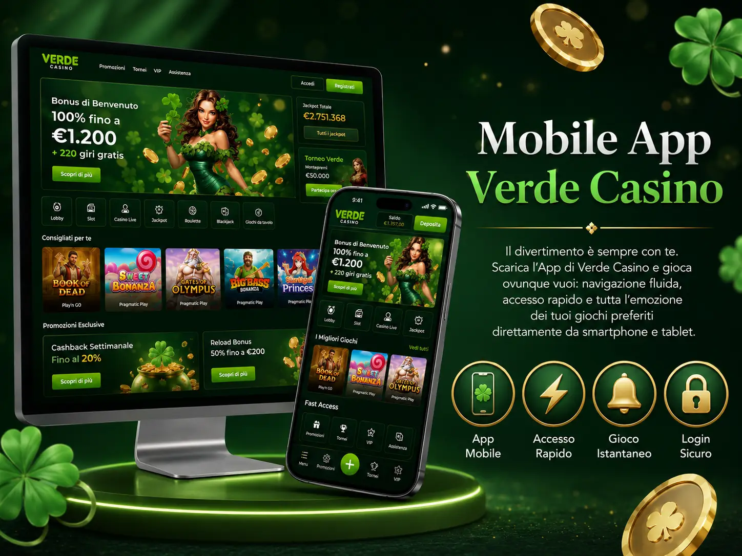 Mobile App di Verde Casino