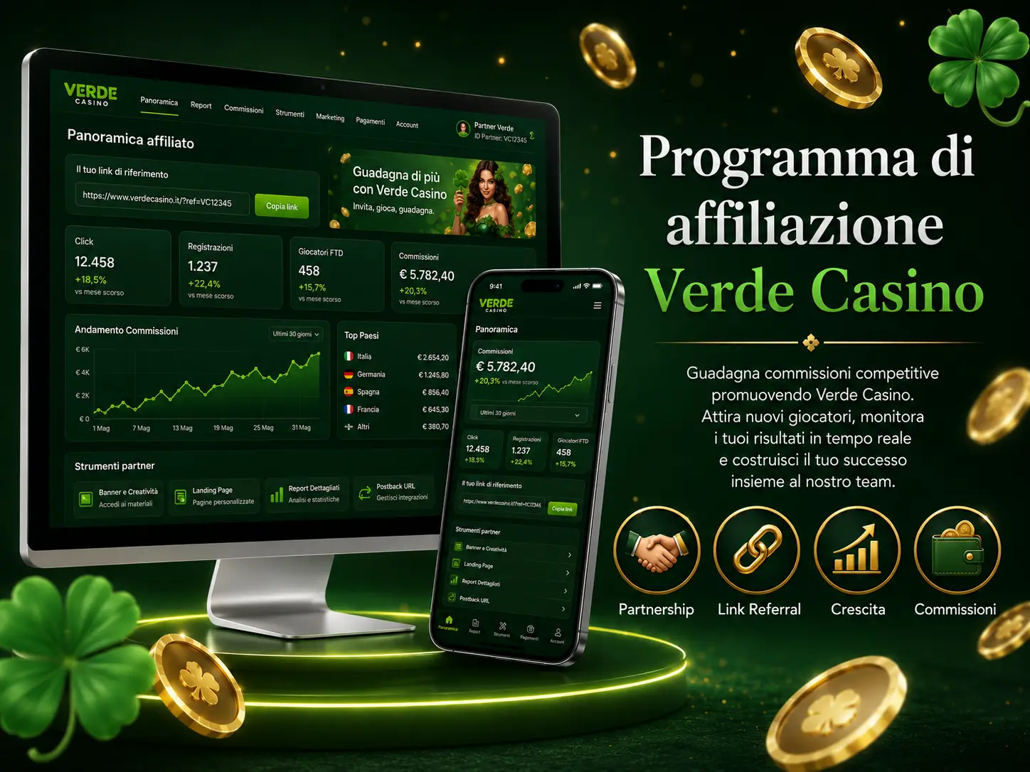 Programma di Affiliazione Verde Casino